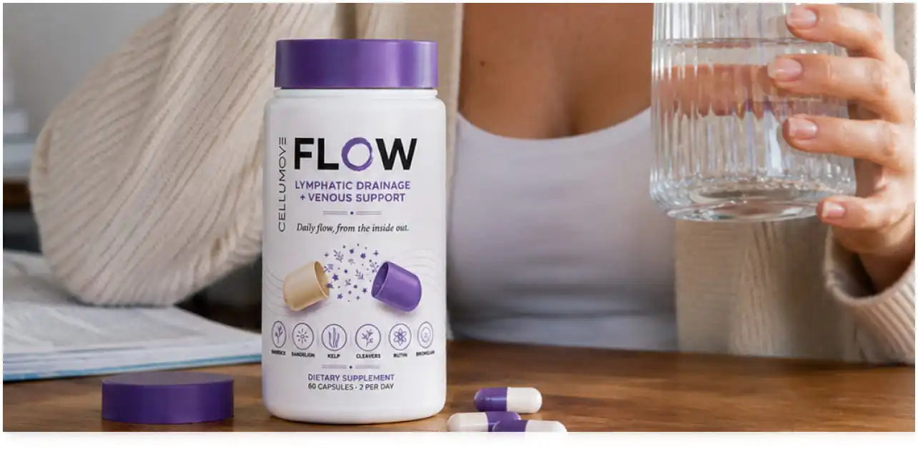 Woman taking FLOW