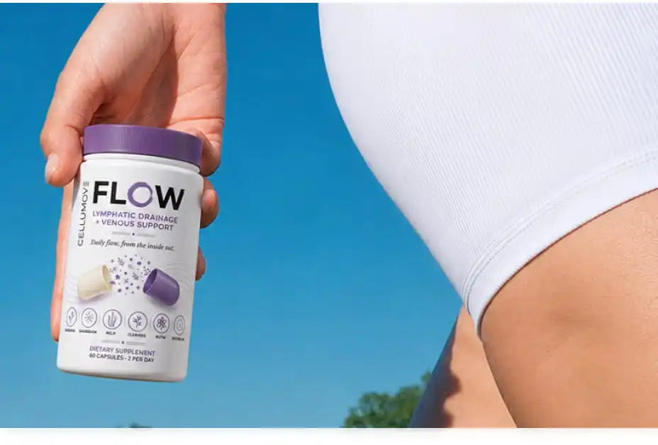 Woman holding FLOW