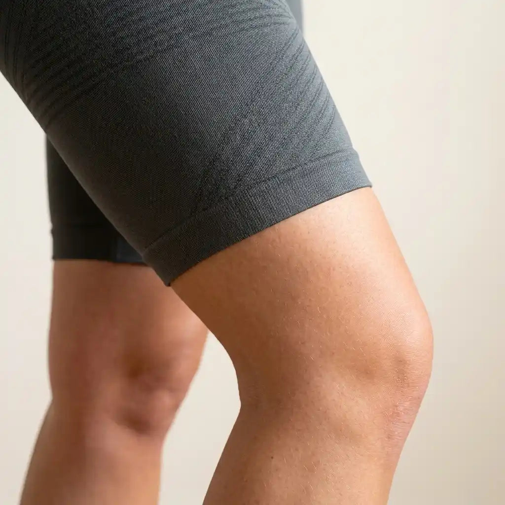 CelluMove shorts leg band worn, gripping without marking