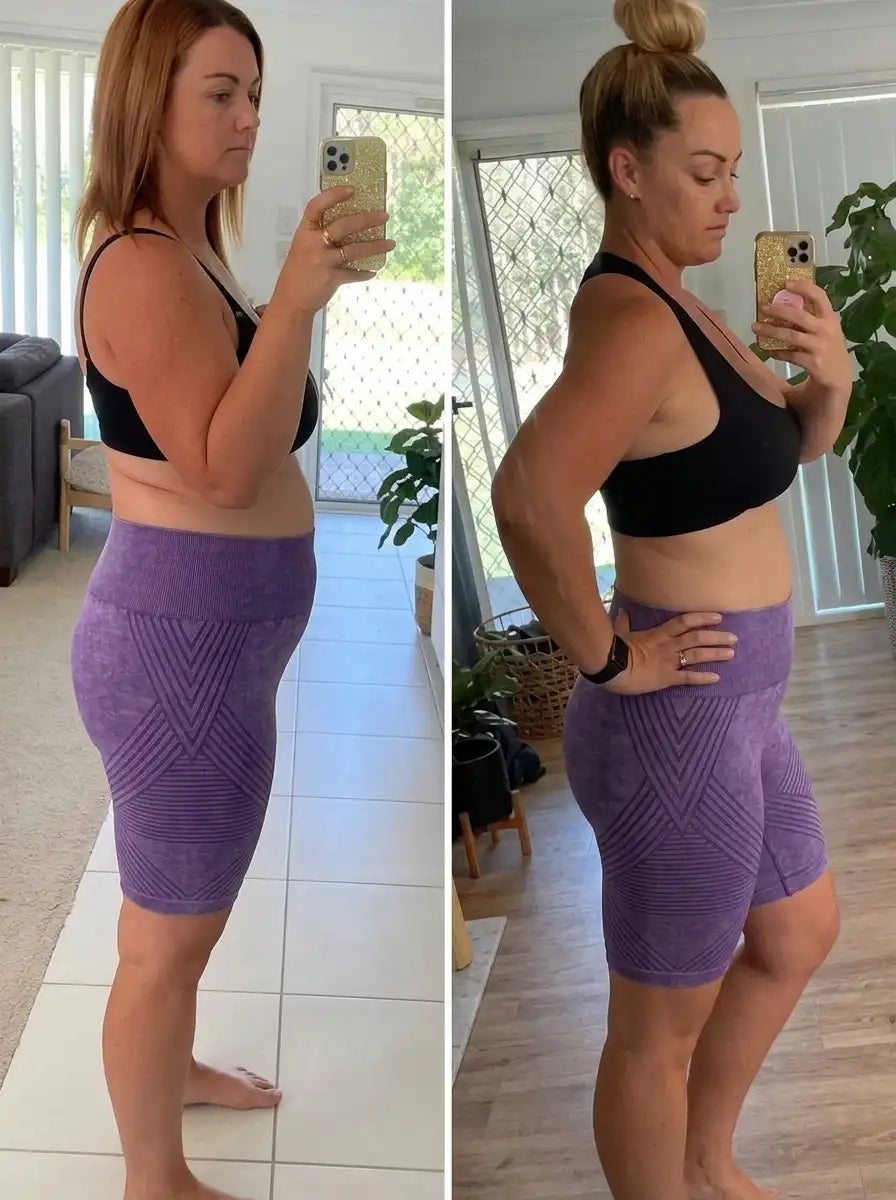 CelluMove customer wearing the anti-chafing shorts