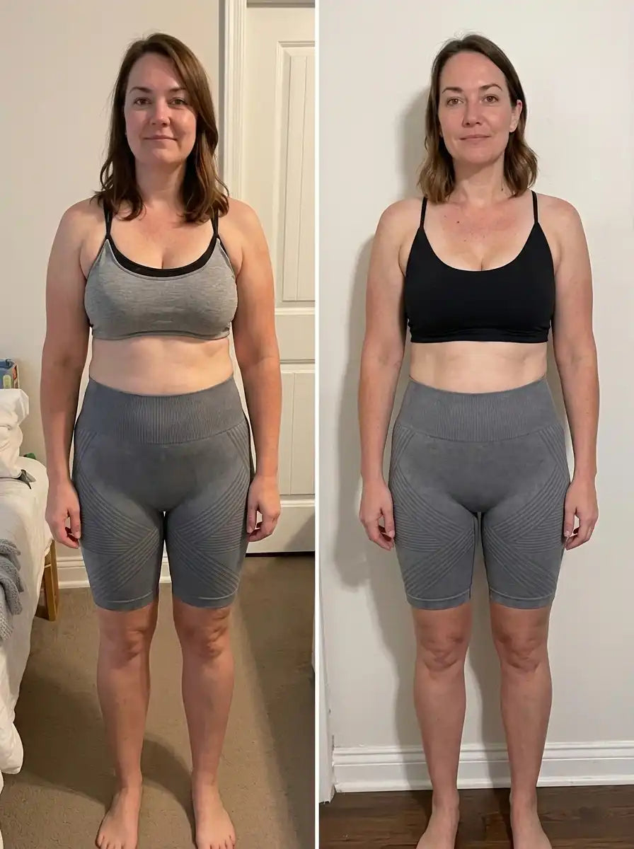 CelluMove customer wearing the anti-chafing shorts